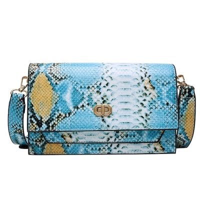Sac à Main Serpent Mode Été Turquoise